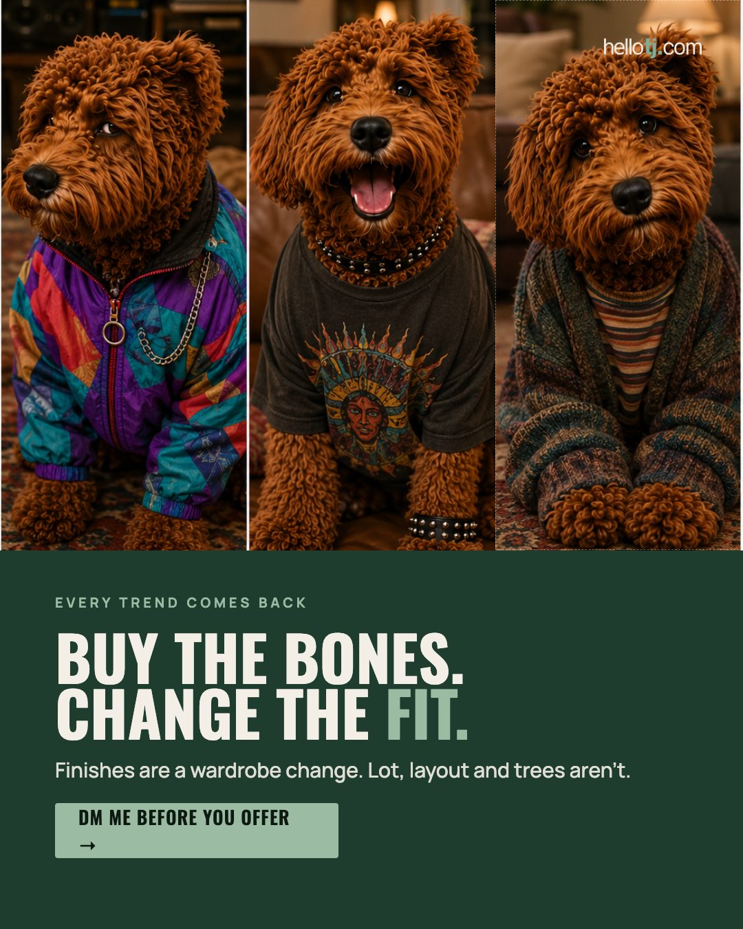 Buy the bones, change the fit carousel
