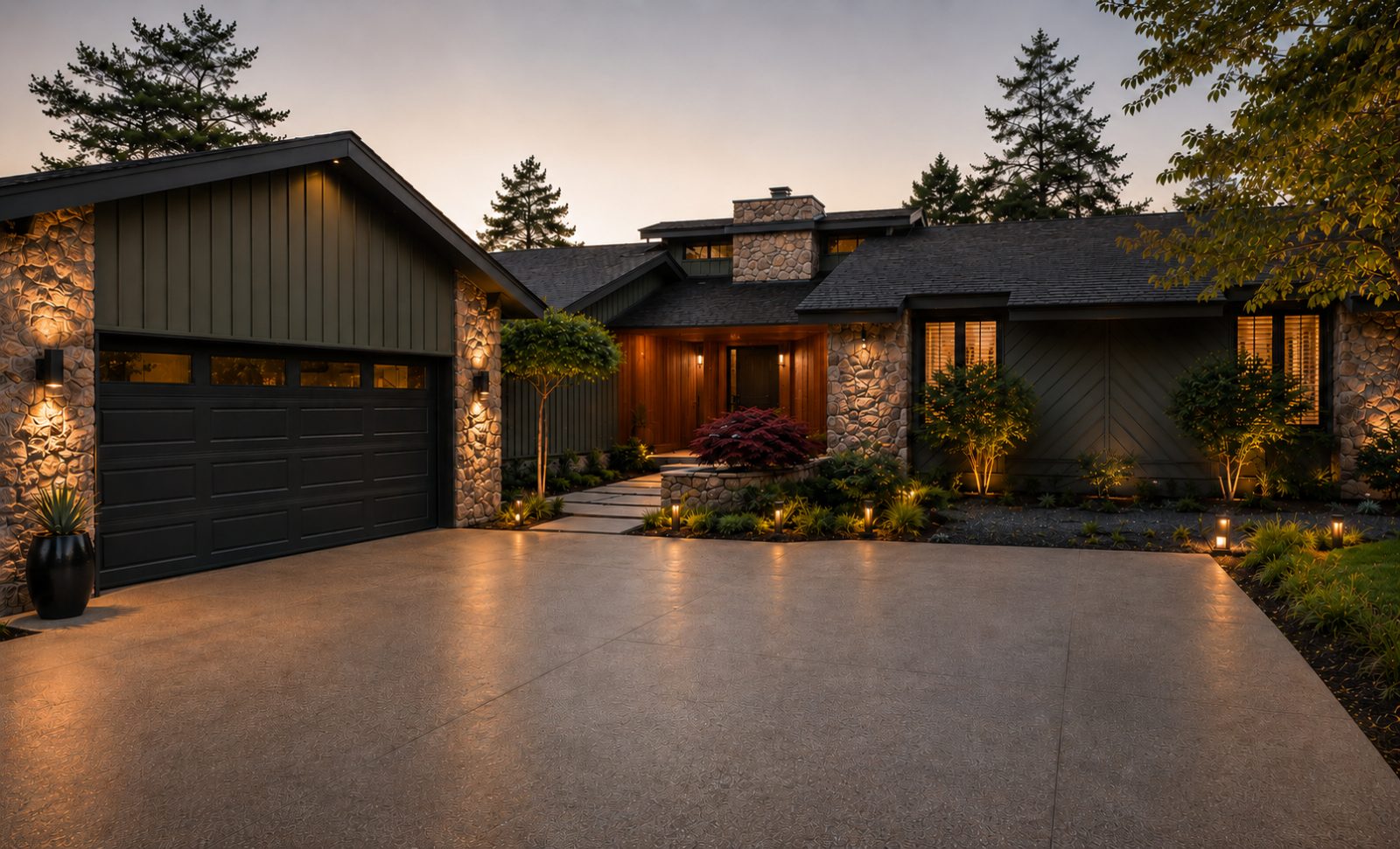Listing at dusk
